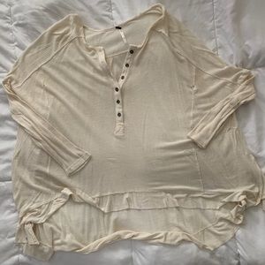Free People Oversized Button Down Long Sleeve